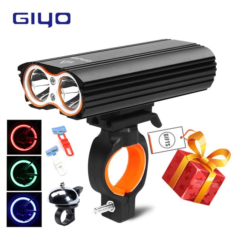 

Bicycle T6 Highlight Light 2400 Lumens 4 Mode USB Charging Bike Light 360 Degrees Rotatable Waterproof IP-65 Aluminum Alloy Lamp