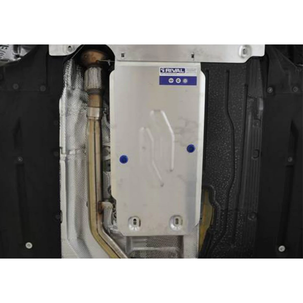 Защита КПП Rival 333.0521.1 (для BMW 3-series V - 316i; 320i RWD 2012-н.в./BMW 4-series V - 420i; 420d купе RWD 2012-н.в., алюминий 4 мм, крепеж в комплекте)