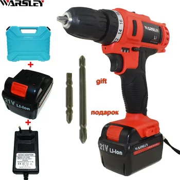 

21V Cordless Drill Power Tools Electric Drill Electric 2 Batteries Screwdriver Mini Drill Electric Drilling Electric Screwdriver