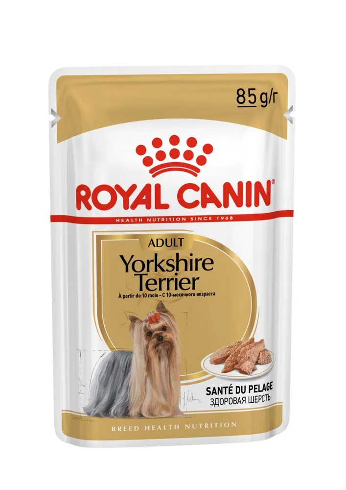 Royal Canin Yorkshire Terrier Adult пауч для собак породы йоркширский терьер(паштет), 24*85 г