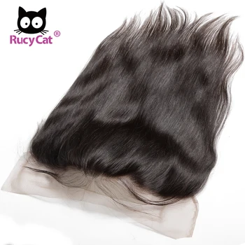 

RucyCat Transparent Lace Frontal Closure 13X4 Ear To Ear Free Part With Baby Hair Pre Plucked Brazilian Virgin Hair Extension