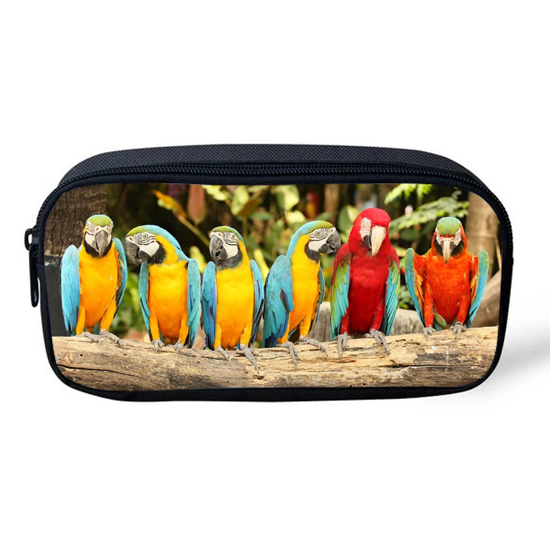 

New Style Coin Purses For Kids Cute Animal Print Bag For Children Boys Girls School Parrot Pattern Bag For Child