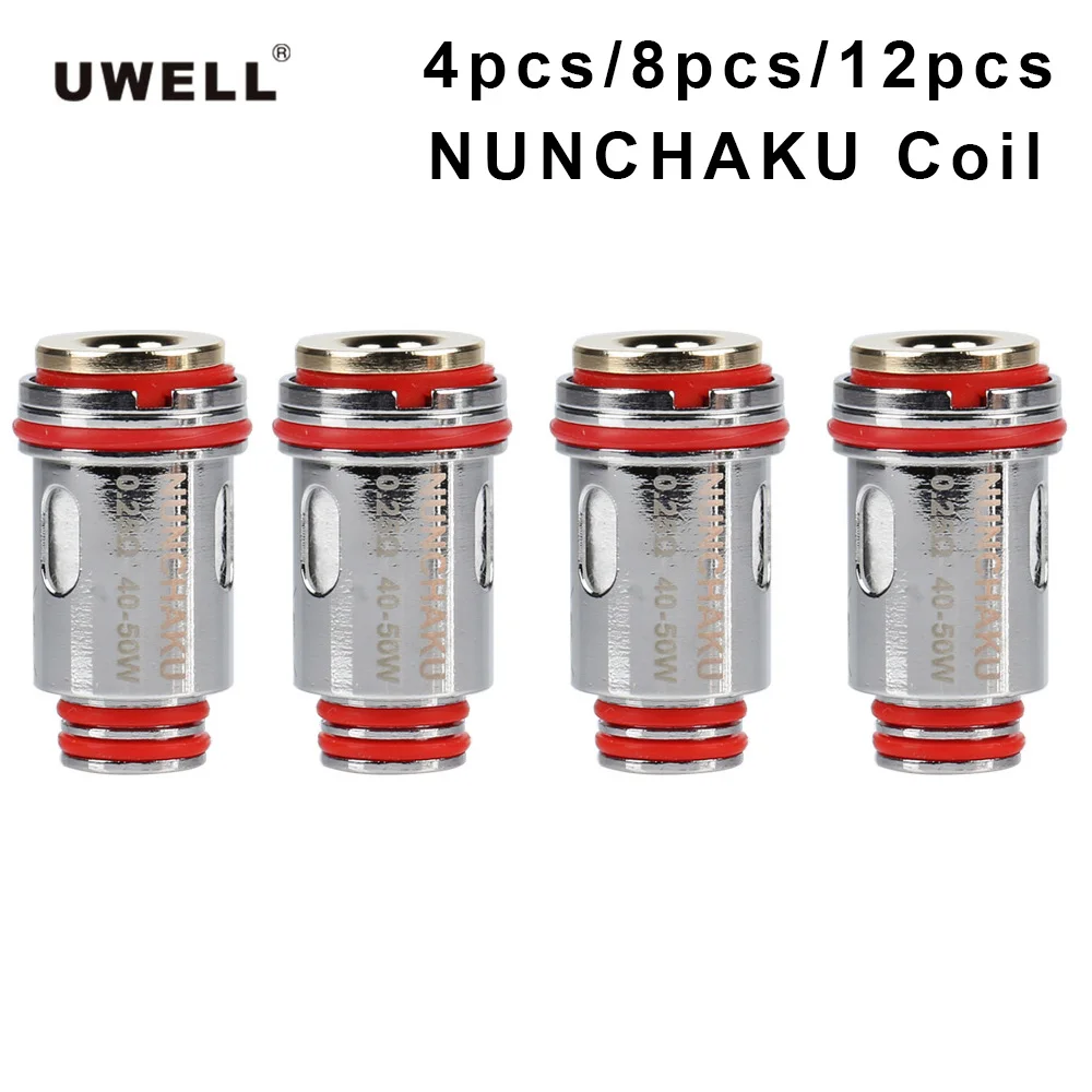 

4-12pcs Original Uwell NUNCHAKU Coil Electronic Cigarette Atomizer Core 0.25ohm 0.4ohm Tank Coil Head Vape Accessories