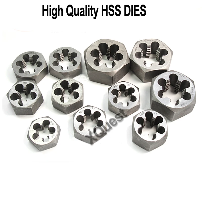 

XQuest hexagon die nuts Fine Thread Cutting Hex Dies M2 M2.5 M3 M3.5 M4 M4.5 M5 M6 M7 M8 M9 M10 M11 M12 M13 M14 M15 X2 X1.5 X1
