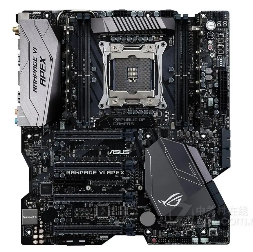 

Socket LGA 2066 Used For Asus ROG RAMPAGE VI APEX R6A Motherboard PCI-E3.0 USB3.1 Type-C M.2 Interface Support I9 7820X 7900
