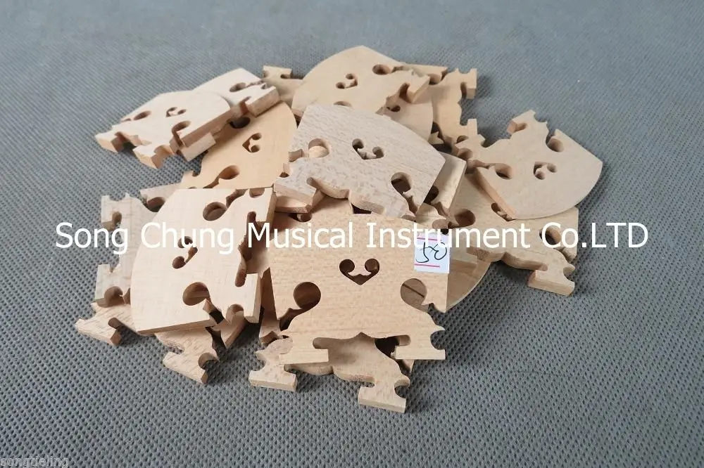 

Viola part,20pcs Baroque Best maple viola bridges 44mm-56mm,laser precise