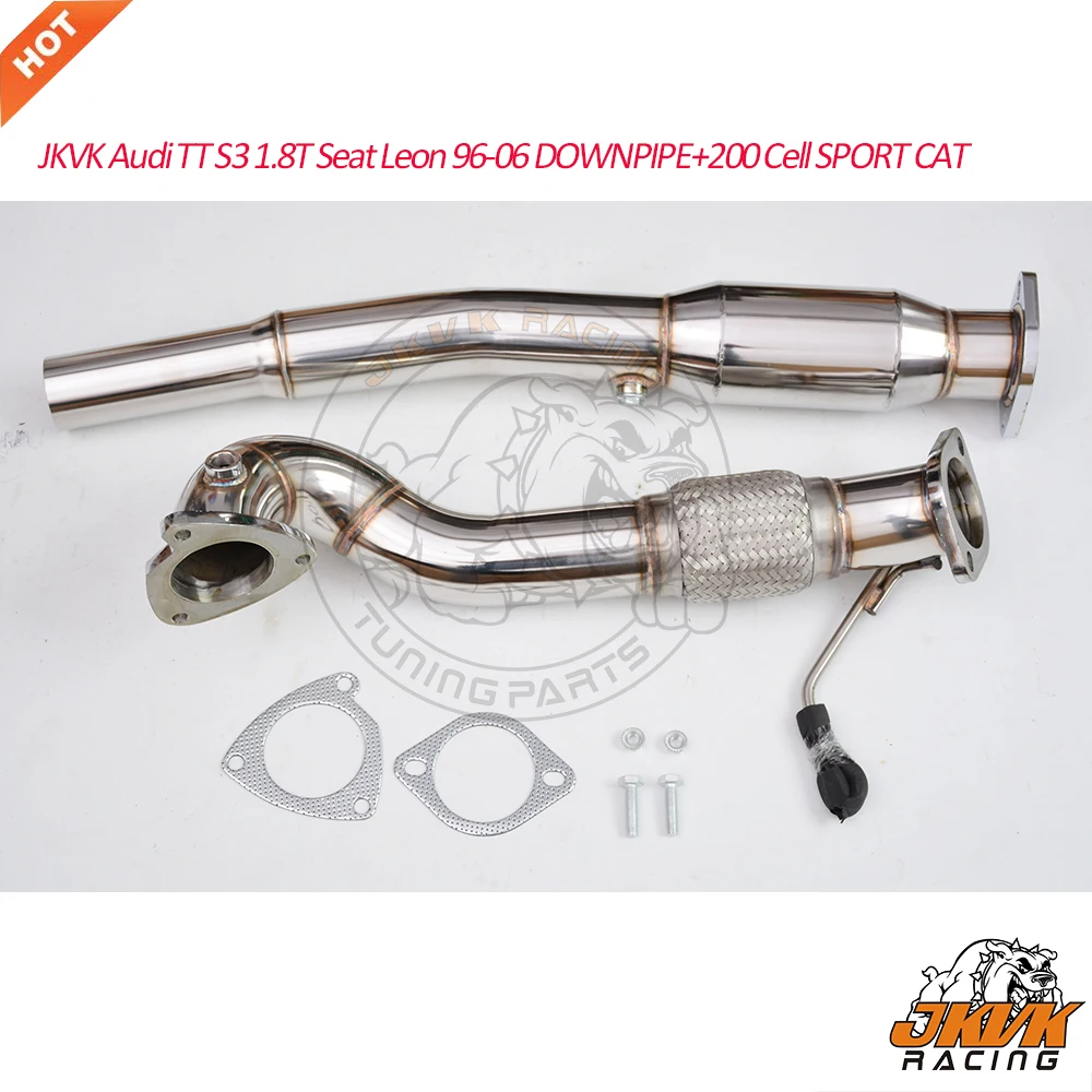 

JKVK RACEING 3" Au S3 TT Seat Leon 1.8T Downpipe 3" with 200 cell Sport Cat