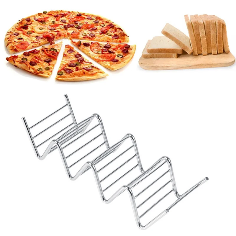 

Wave Shape Stainless Steel Taco Holders Mexican Food Rack 2-4 Hard Shells Hot Dog Holder Stand Taco Rack Taco Display