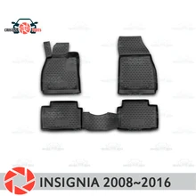 Коврики для Opel Insignia 2008~ ковры Нескользящие полиуретановые грязи защиты подкладке автомобиля средства укладки волос