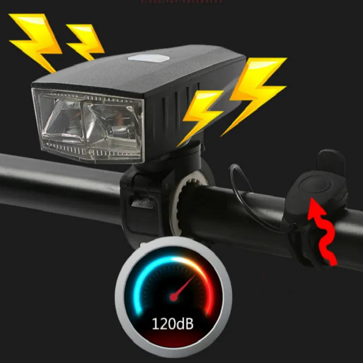 Smart Bicycle Light + Bike Bell USB Charging Bike Horn Light Headlight Waterproof Cycling Led Light Bicycle Accessories371824 (9)