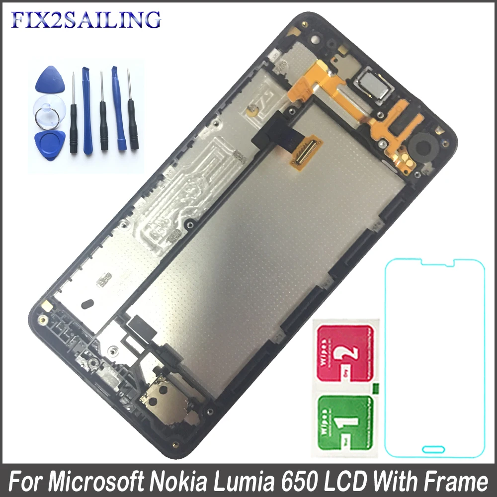 

Fix2sailing For Nokia Microsoft Lumia 650 LCD Display Touch Screen Digitizer with Frame For Nokia Lumia 650