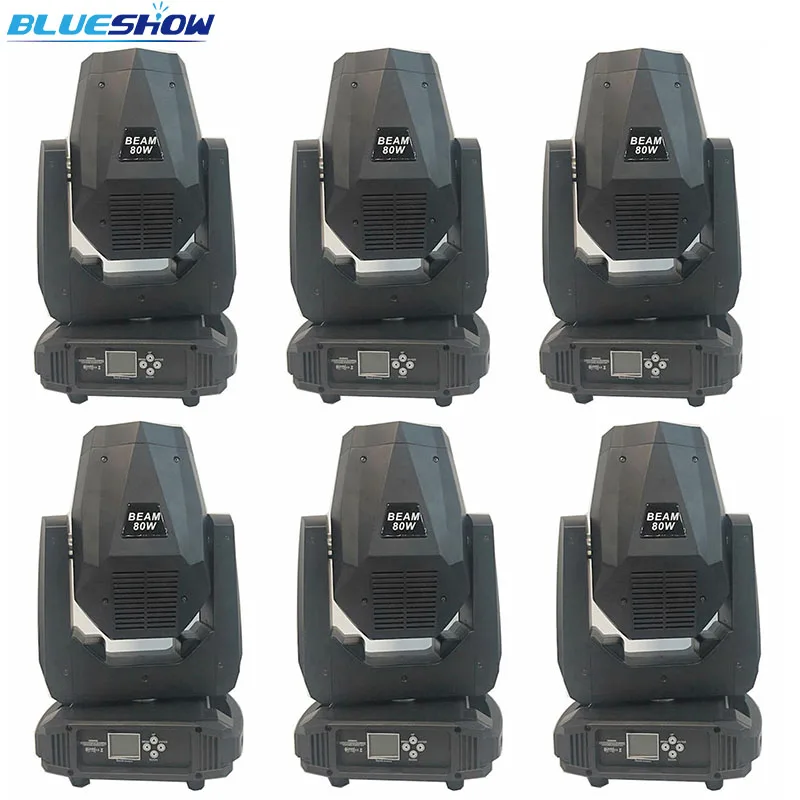 No tax custom 6pcs/lot White LED Beam 80W Mini Sharpy Lyre Moving Head Light Gobo Lights Stage Show DMX Control | Освещение
