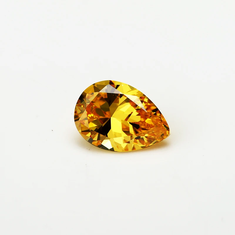50 шт. AAAAA золотисто-желтый камень 3x5mm-13*18 мм кубический цирконий груша