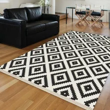 Else Nordec черный белый ikat скандинавский геометрический 3d принт Противоскользящий килим моющийся декоративный килим области ковер богемный ковер