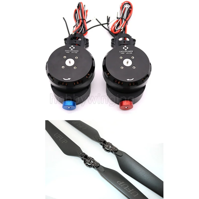 Agriculture drone power suit FOC P90 KV100 motor with Motor Mount UP3080 propeller EP80A ESC for take-off weight 24KG-36KG drone