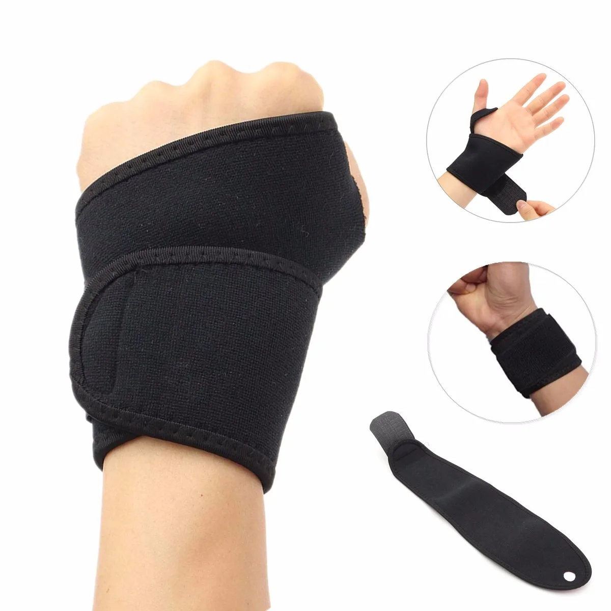 Aolikes Adjustable Wrist Support Safety Bandage Guard Bands Support