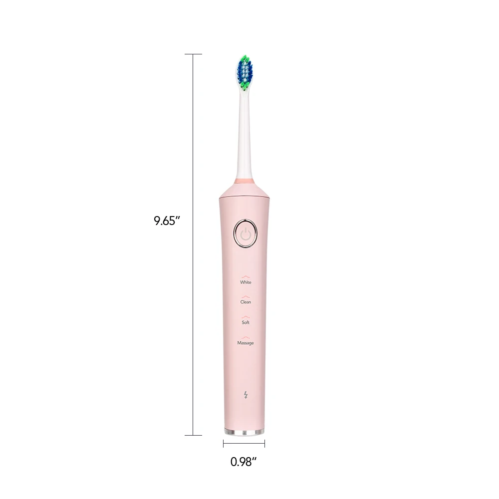 Gift Package 4 Mode Sonic Electric Toothbrush Intelligent Rechargeable Tooth Brush Teeth Whitening for Adults with 4 Heads Hot