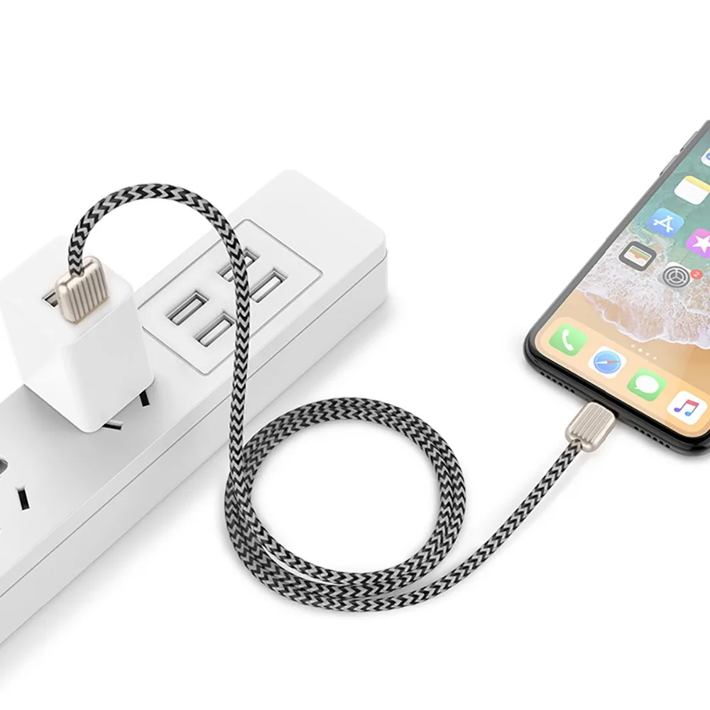 Кабель для быстрой зарядки ORICO плетеный в стиле чемодана USB к Micro Type C