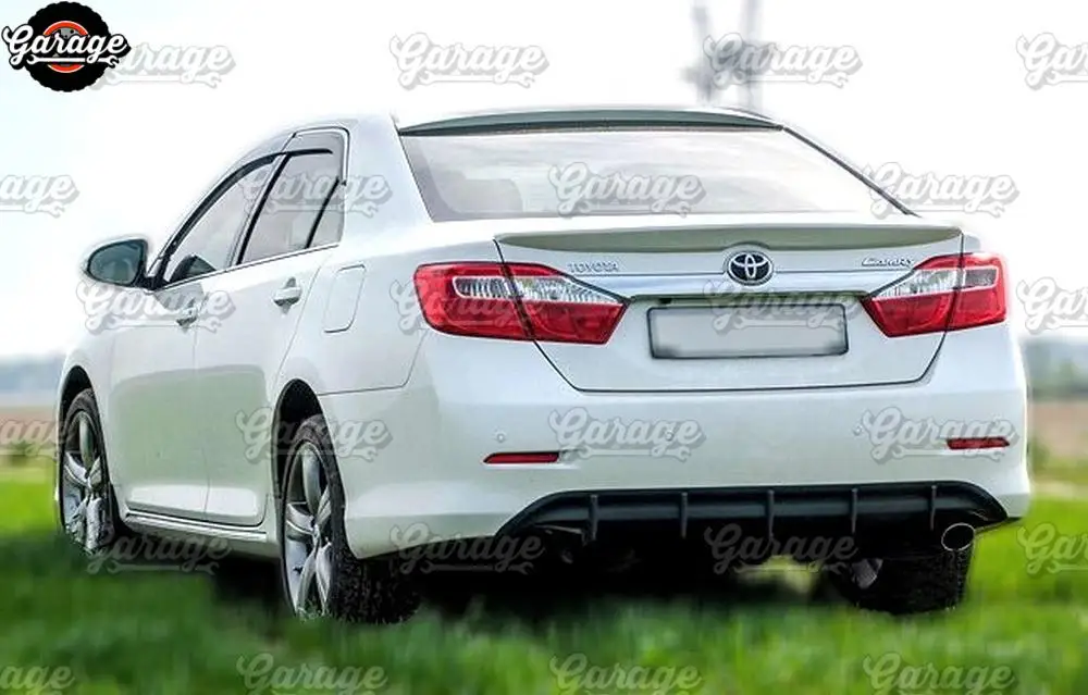 Диффузор заднего бампера чехол для Toyota Camry XV50 2011- ABS пластиковая юбка накладка обвес набор аксессуаров Тюнинг автомобиля Стайлинг