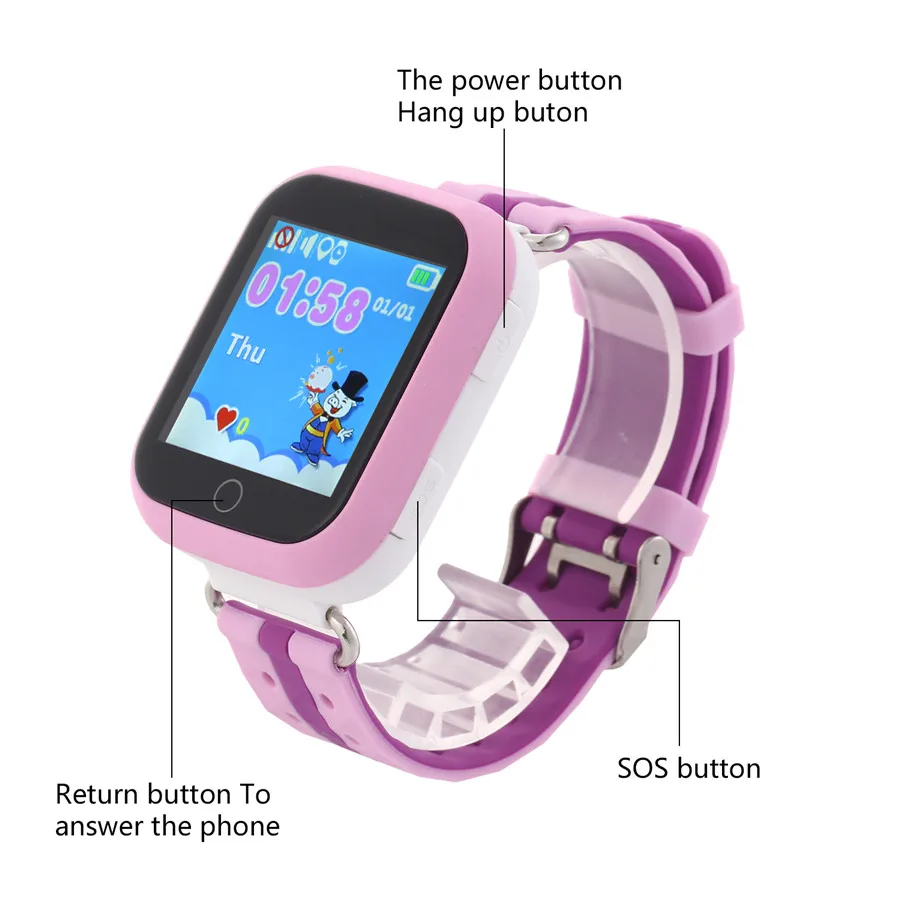 Kids GPS Smart Watch Android Monitor Anti-loss APP Watches with GPS Wifi LBS Sleep SOS Bracelet SIM Card 2G Network Smartphone