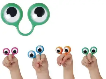 

1000PCS Eye Finger Puppets Plastic Rings with Wiggle Eyes Party Favors for Kids Assorted Gift Toys Pinata Fillers BirthdaySN1291