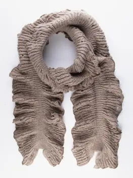 

Mixed wool Scarf perforated