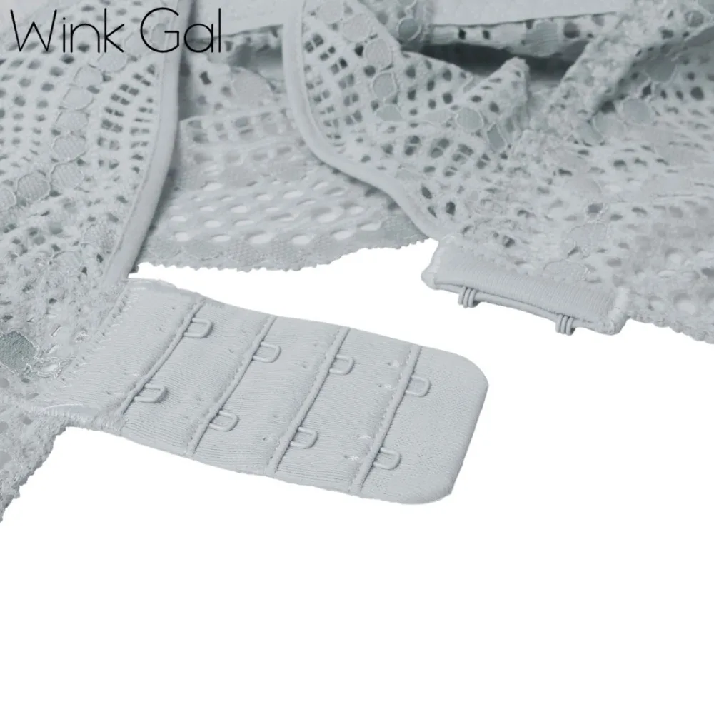 Wink Gal 2019 ультра-тонкие кружевные удобные сексуальные треугольные нижнее белье шелковые тонкие мягкие без косточек женские бралетты W12550