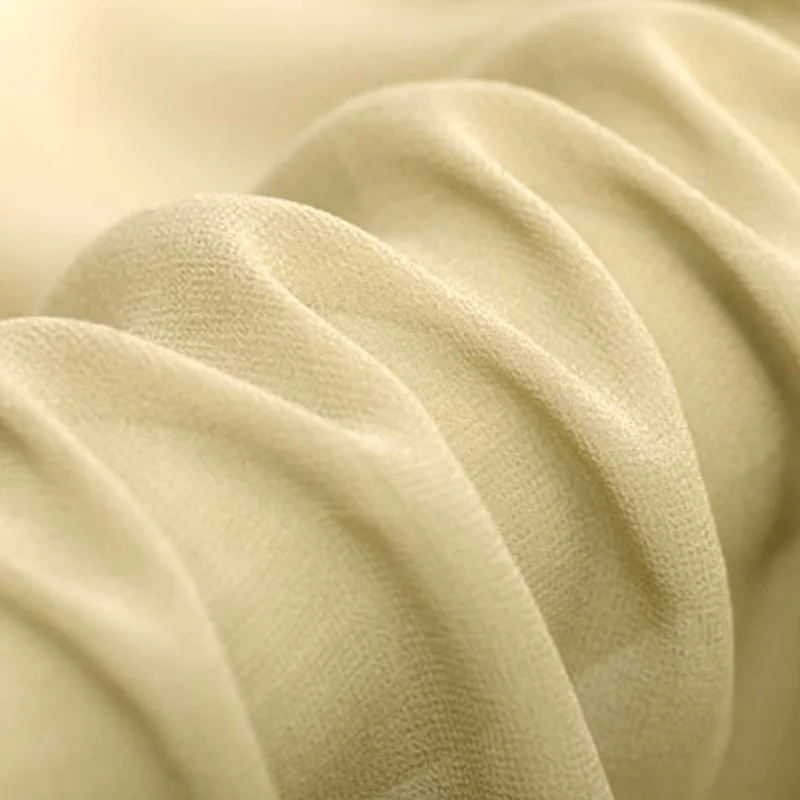 10mm silk solid plain silk fabric 114cm width light beige