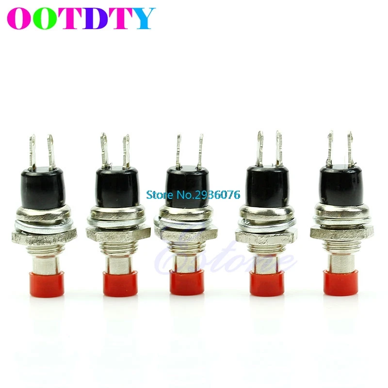 

5Pcs/lot Red Mini Momentary 2 Pin On Off Push Button Micro Switches APR22_0