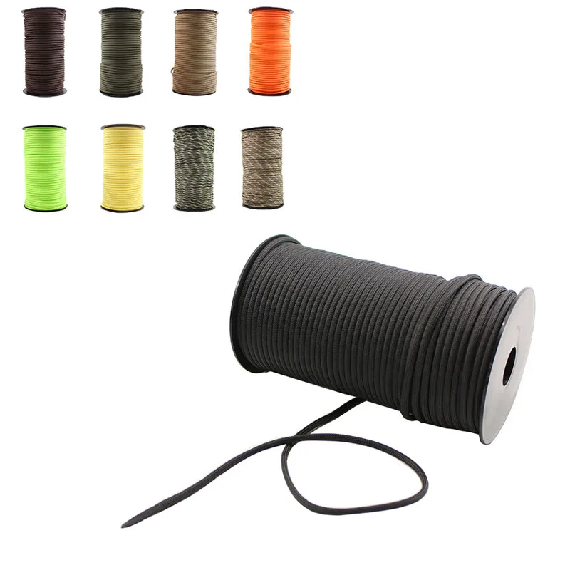 

100M Paracord Parachute Rope Outdoor Rescue Rope Camping Climbing Supplies 9 Strand Cores