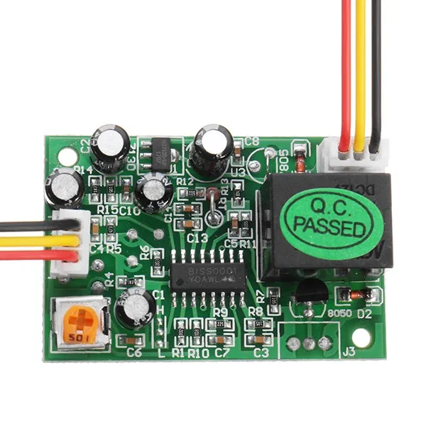 

Human Body Induction PIR IR Pyroelectric Infrared Module DC 12V Adjustable Relay Output Human Body Sensor Board Distance 3-5m