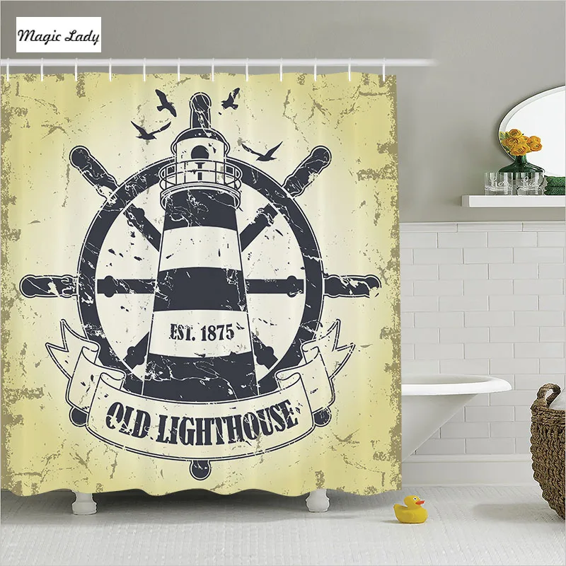 Shower Curtain Bathroom Accessories The Navy Naval Maritime Nautical