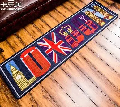 

UK National Fag Carpet doormat hall way rug anti slip decorative absorption kitchen mat indoor