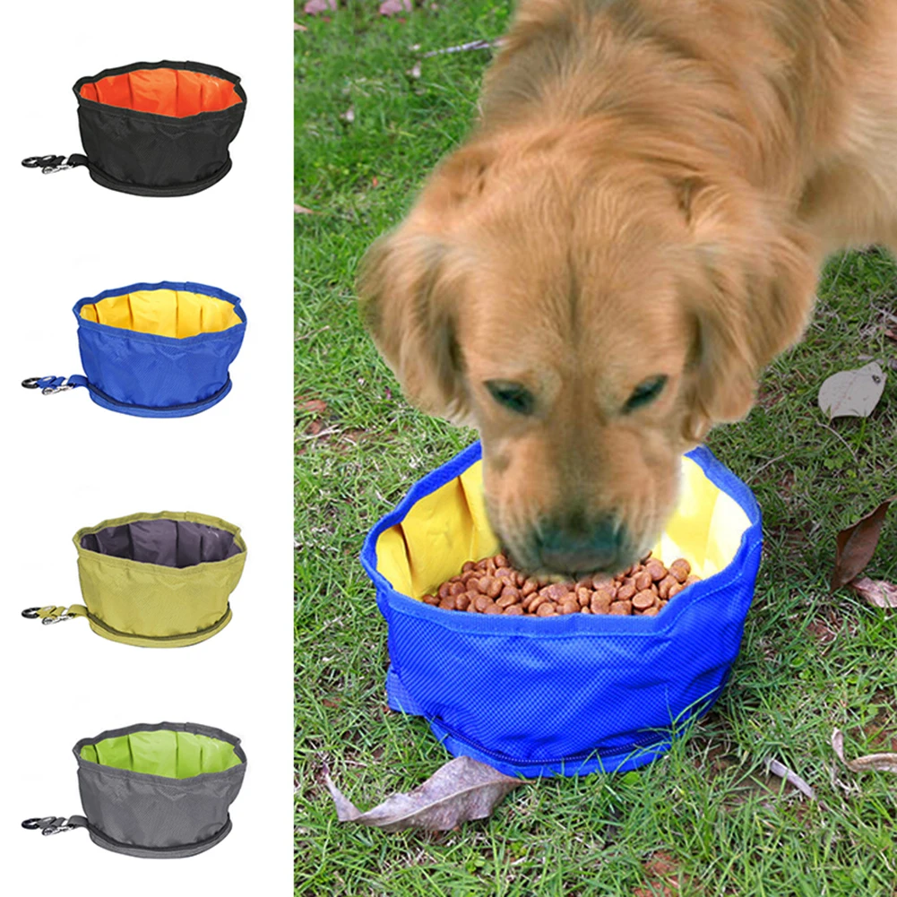 TINGHAO Portable Foldable Waterproof Outdoor Pet Food Feeding Watering