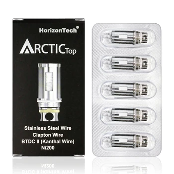 

Horizon Tech Arctic Top BTDC II 0.5ohm Replacement Coil 5 Pieces for Arctic Sub-Ohm Atomizer Tank