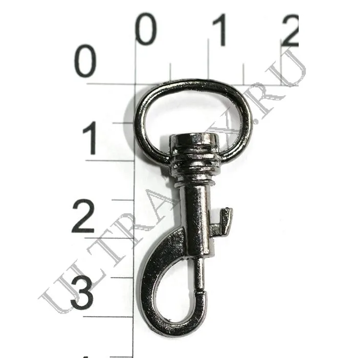 100 pcs, different sizes, Metal Handbag Bag Clasps Lobster Swivel Trigger Clips Snap Hooks Buckles Carabiner Gold Silver Bronze - Цвет: Black Nickel 8x27mm