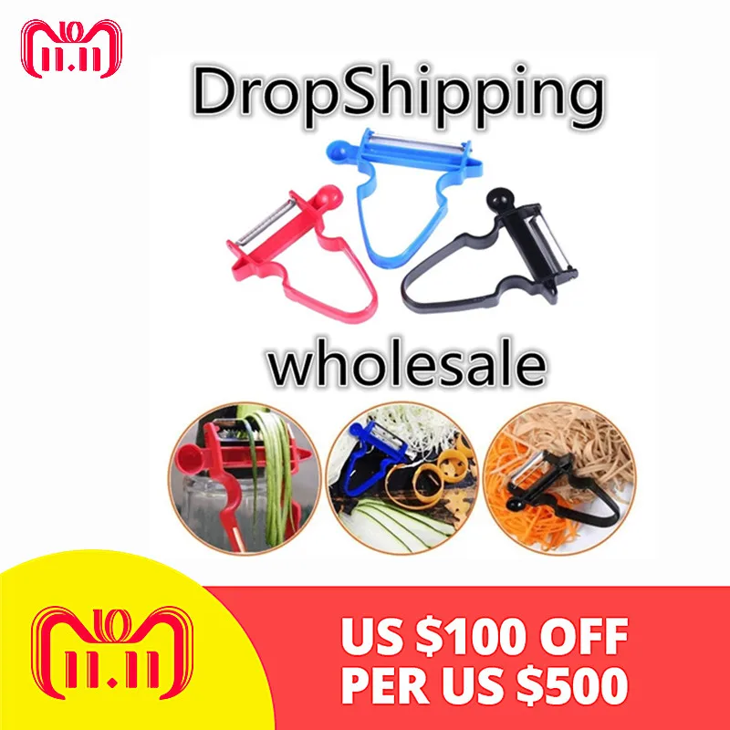 

Dropship Magic Peeler Set Trio Peeler Slicer Shredder julienne Multifuction Vegetable Fruit Potato Cutter Zesters Kitchen Tools