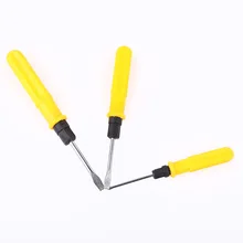 3Pc Yellow Dual Use High Quality Steel Hardness Screwdriver Set Manual Screwdriver Phillips Screwdriver 2 Inch 3 Inch 4 Inch