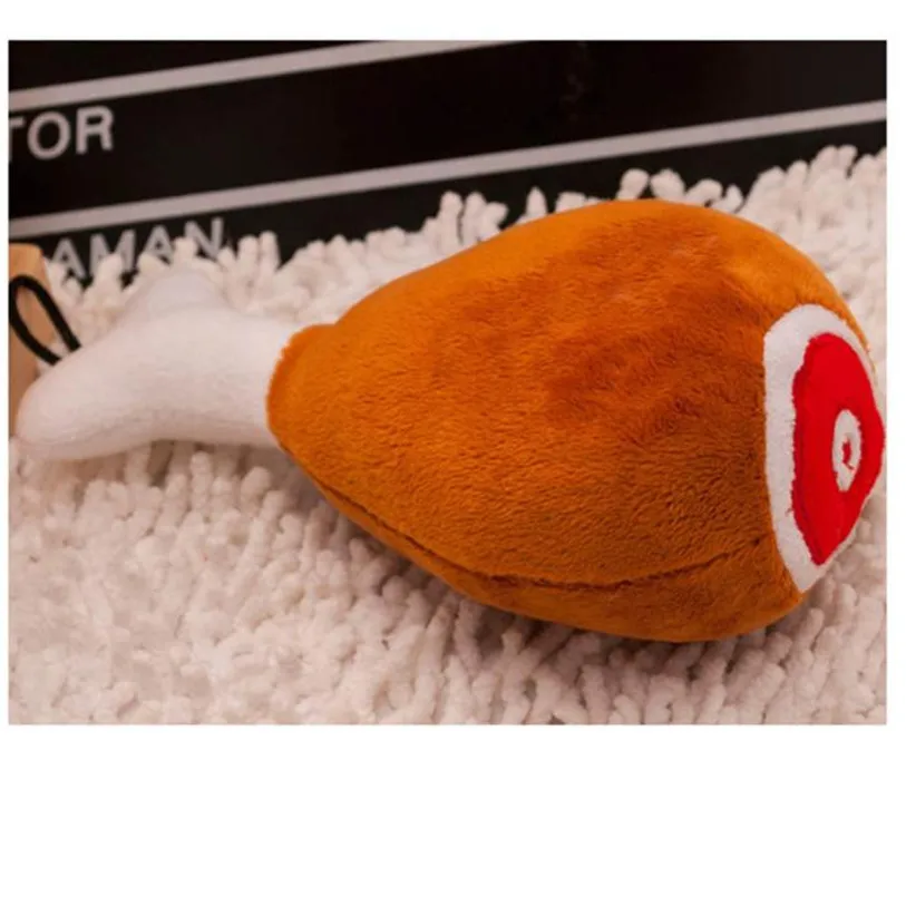 Cute Plush Chicken Leg Pet Squeak Toys Sound Play Dog Toys For Small Large Dogs Cats Puppy Molar Chew Toys Wholesale #F#40AT29 (5)