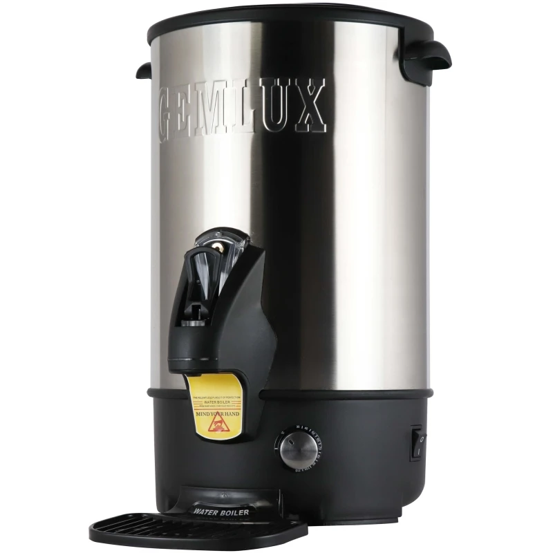 Термопот GEMLUX GL-WB20SS  (Мощность 1500 Вт, объем 16 л, электронный терморегулятор, диапазон температур 30-110 С, корпус из нержавеющей стали, каплесборник)