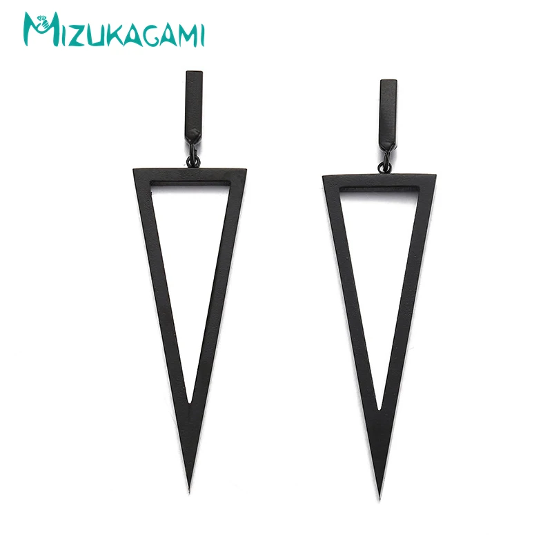 

Pendientes Mujer Originality Fashion Triangle Women Multicolor Big Drop Earrings Copper Material For Elegant Design Jewelry
