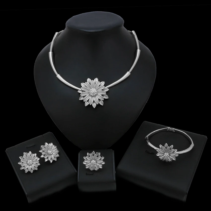

Matching Tungsten Wedding Jewelry Wedding Sets Gold And Silver Two Color Necklace Setting For Loose
