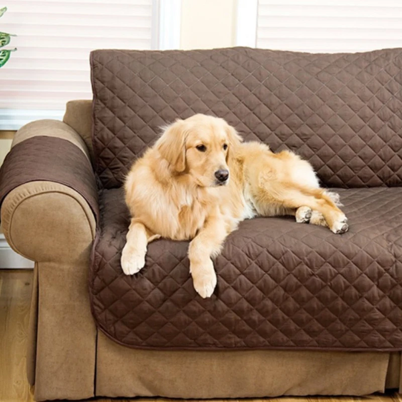 

Solid Color Sofa Couch Cover Slipcover for Pet Kids Reversible Washable Removable Hair and Stain Resistant Furniture Protector
