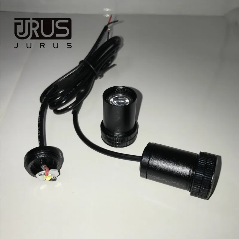 JURUS 2 шт. светодиодный светильник для двери автомобиля с лазерной тенью светодиодный проектор логотип декоративный светильник для Volvo для peugeot для всех автомобилей Логотип
