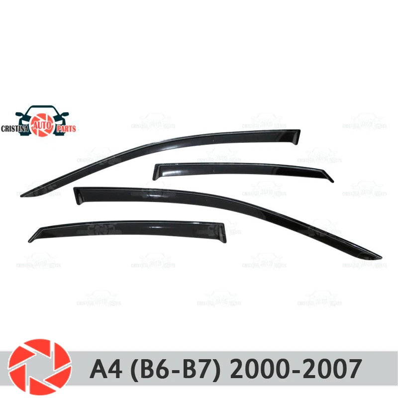 Оконный дефлектор для Audi A4 B6-B7 2000-2008 от дождя защита грязи украшение автомобиля