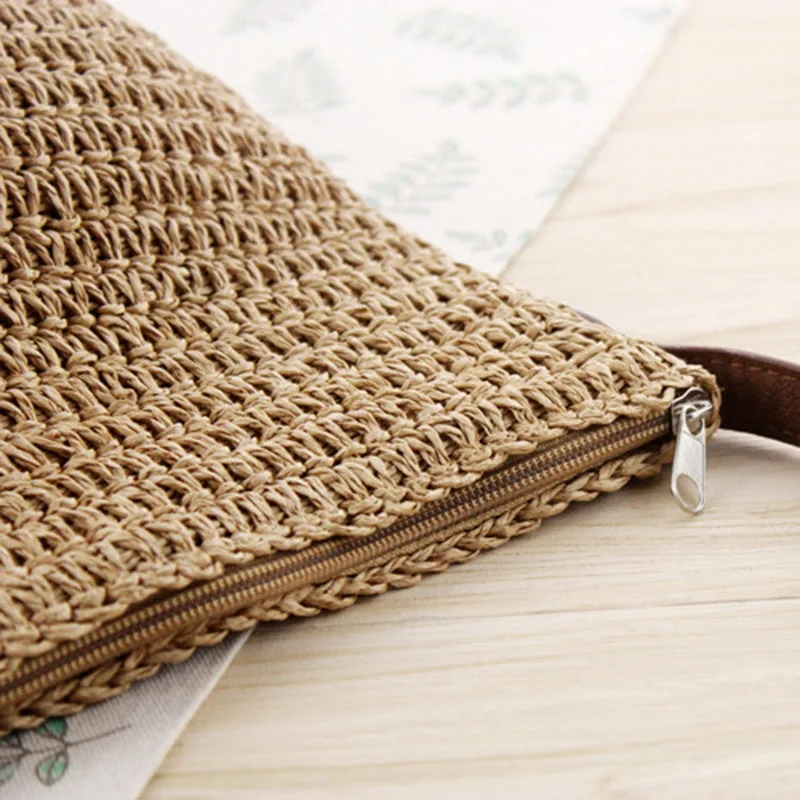 Women Summer Travel Straw Bags INS Popular Female Hot Handbag Casual Lady Beach Shoulder Bag Large Holiday Knitted Bolsa SS3251 (6)