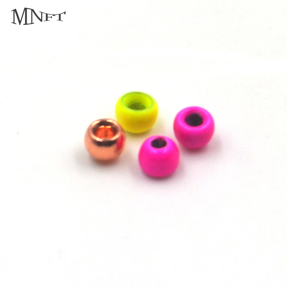 Mnft 300pcs 2.4mm Fly Tying Brass Beads Head Fly Fishing Beads