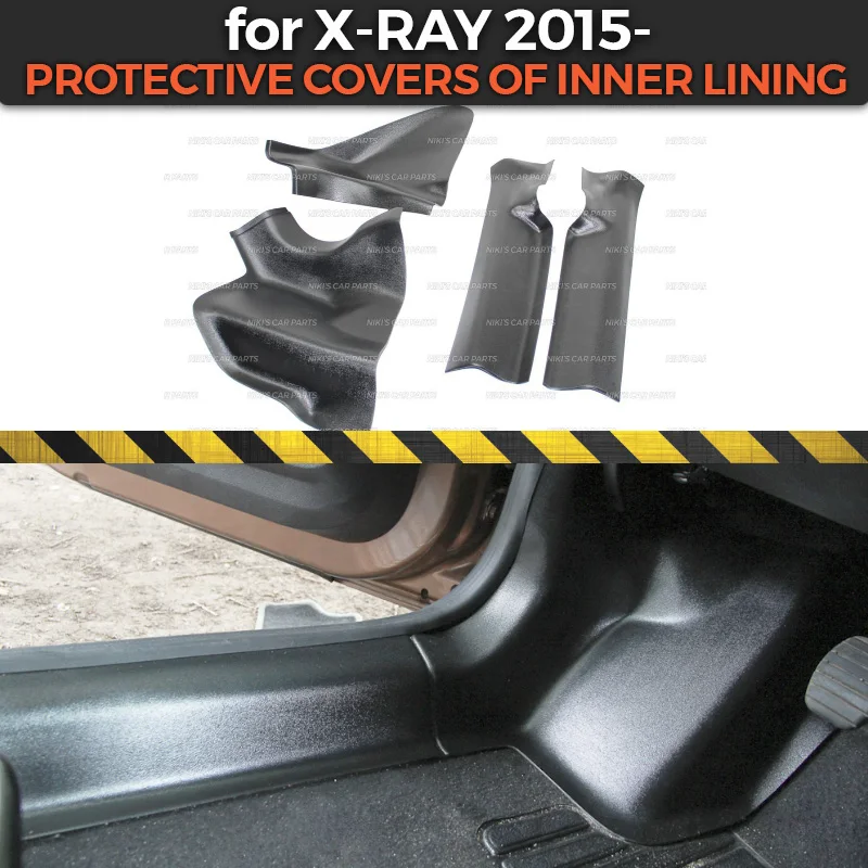 

Protective covers for Lada X-Ray 2015- of inner lining ABS plastic trim accessories protection of carpet car styling