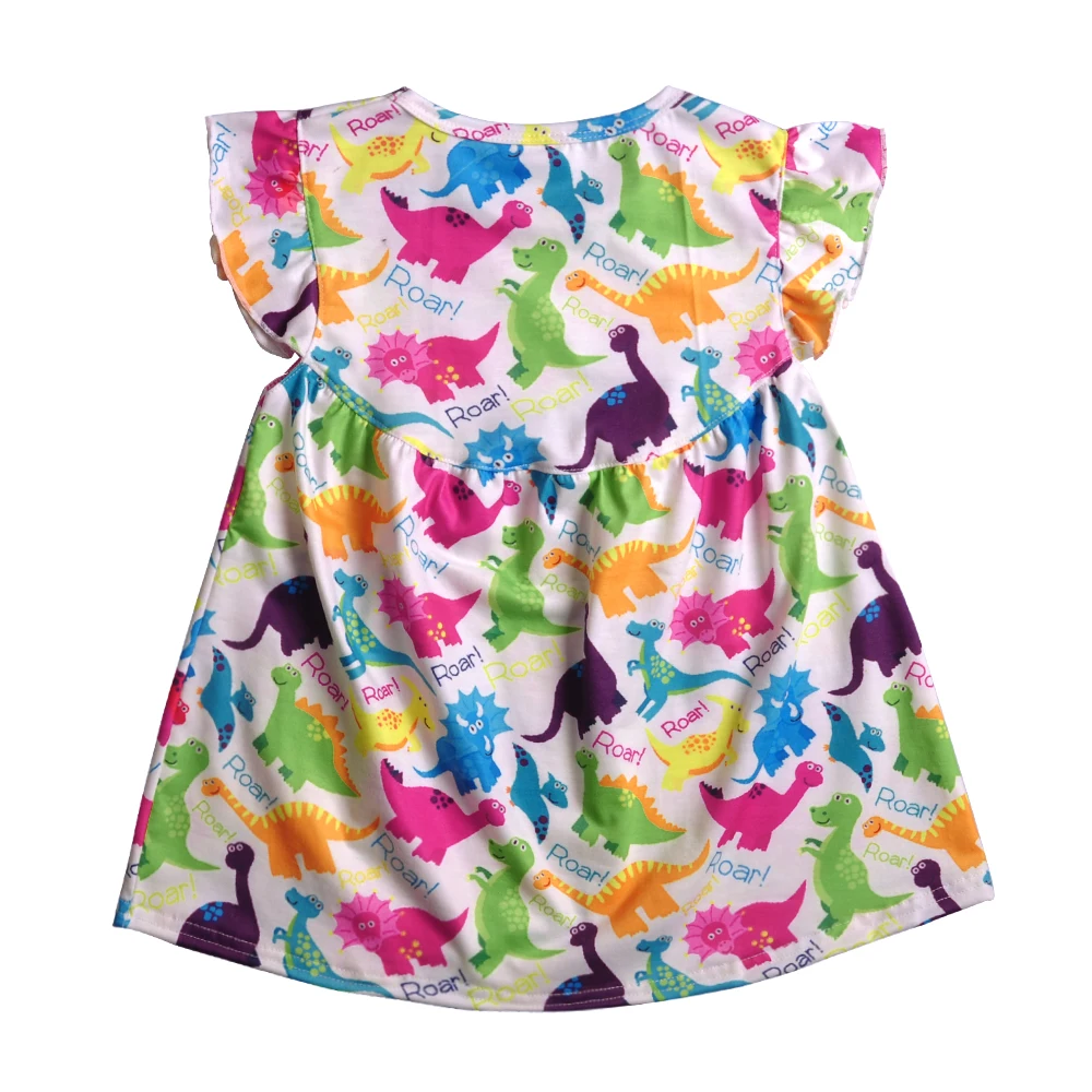 CONICE NINI Brand Girls Clothing Sets Colorful Dinosaur Pattern Flying Sleeveless Dress Blue Legging Shorts Outfits 2GK811-846