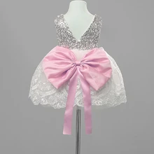 Одежда для маленьких девочек платье для девочек с бантом кружево цветочный рисунок платье на Рождество вечернее платье платье подружки невесты очаровательное бальное платье для девочек новое поступление